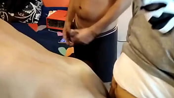 Preview 4 of Xvide Virgin - My husband online friend invited my home and with threesome sex party enjoy at night fucking me strongly