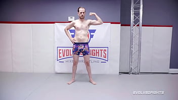 Preview 1 of Cowgirl Super Your Lactating - Naked Wrestling As Aria Khaide Goes Against Chad Diamond With Loser Being Fucked