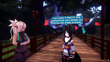 Preview 1 of Mp On - Monster Girl Island [Monthly Patreon choice Hentai game] Ep.5 Naughty kitsune woman foundle a monster girl tits