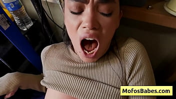 Preview 2 of Mpl Studio Video Porn - Slutty teen brunette craves for fresh ahrd dick and gets pounded in her gardening van - Angelina Moon,  Logan Xander