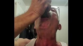 Preview 3 of Hot Naked Wimen - Throat Stretching Exercise