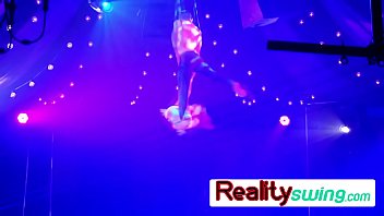 Preview 4 of Female Stalker - American swinger couples are having a wild swinger orgy and night out!