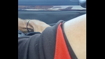 Preview 1 of Amy Kiss - Hot Guy masturbating his cock while driving,  moaning a lot and cumming