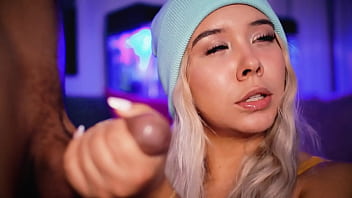 Preview 4 of X Caf - College girl makes a living sucking her boyfriend&#039_s cock online