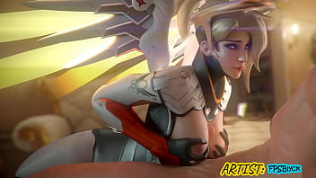 Preview 4 of Dughter And Papa - TheNeetKid - Mercy (Overwatch) Loves To Fuck Her Patients: Series 1