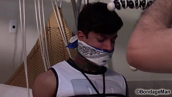 Preview 4 of Ksa Xxxxbf - Muscular brazilian guy audition is tied up and gagged many times | PREVIEW