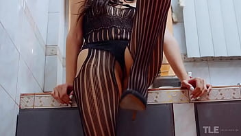 Preview 1 of Hot Daddies And Gays - Sofia Torres in fishnet