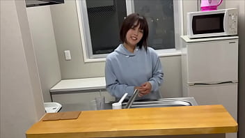 Preview 1 of Nude Male Theatre - 「太いちんちんで今挿れて&hellip_気持ちよくなりたいの。」2週間ぶりの彼女とえっちで我慢できずにキッチンでSEXするカップル。