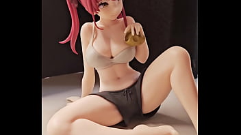 Preview 1 of Massege Adara - Cum tribute on figure houshou marine
