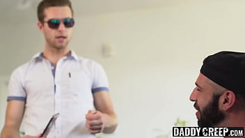 Preview 1 of Shuruti Hasan Xnxx - Gorgeous twink bareback riding stepdads cock after blowjob