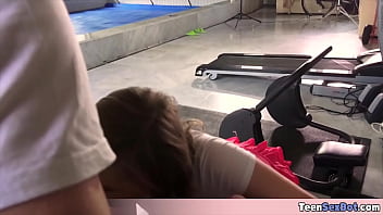 Preview 2 of Leeds Black Dick Wank - Candice doing a workout but she is too sexy