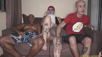 Preview 2 of Fake Tits Blonde Solo - O amigo negro do corno Alex Lima rasgou minha buceta com seu pau gigante enquanto o corno assistia a Liga da Justi&ccedil_a de Zack Snyder | Produ&ccedil_&atilde_o: Universo Amador