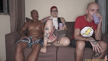 Preview 1 of Fake Tits Blonde Solo - O amigo negro do corno Alex Lima rasgou minha buceta com seu pau gigante enquanto o corno assistia a Liga da Justi&ccedil_a de Zack Snyder | Produ&ccedil_&atilde_o: Universo Amador
