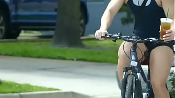 Preview 4 of Milf Gets All In Her Hole - Beautiful muscle girl on bike