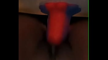 Preview 1 of Safide - breaking in new dildo!