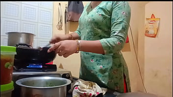 Preview 1 of Aminal Sex Cat - Indian sexy wife got fucked while cooking