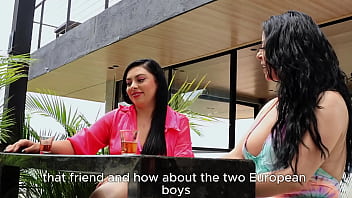 Preview 1 of Xxx Hd Photo Pakistani - Two naughty MILFs contact a stripper to fuck them at the same time - LIZI LOVE