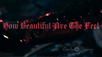 Preview 1 of Fuky Guy - TRAILER: How Beautiful Are The Feet - foot fetish cinematic artistic baroque music Emily Adaire TS high heels feet goth leather
