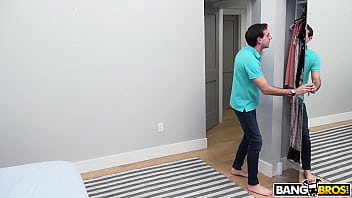 Preview 1 of Mi Ex Cogida - BANGBROS - Stepmom Rachael Cavalli Punishes Panty Sniffer Step Son Jake Adams