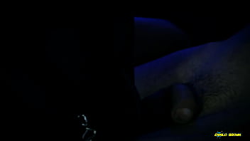 Preview 1 of Uma Jolie Strips - Halloween Slasher Magic C Caught Hot Twink Andres Zp Jerking His Big Dick And Gave Him a Helping Hand