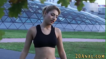 Preview 1 of Saggy Tits Instructions - Babe spreads her asshole for cum
