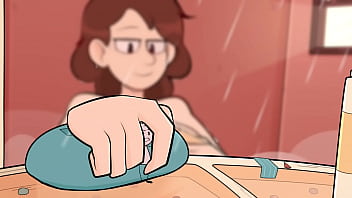 Preview 2 of Gals Vagina Lesbian - Johanna in the shower - Animation