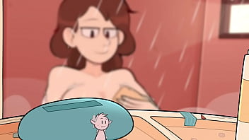 Preview 4 of Gals Vagina Lesbian - Johanna in the shower - Animation
