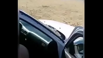 Preview 1 of Moonglow Blonde Traler Slut - Mi hotwife se calienta y me la cojo en el camino a acapulco