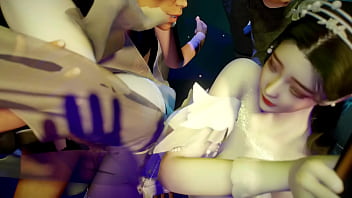 Preview 4 of Shy Nervous Baby - 国漫 酒吧激情赵雪研 自制 3D