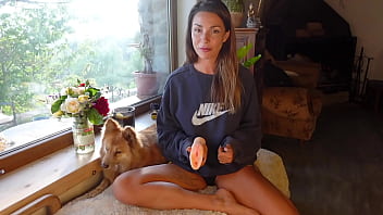 Preview 2 of Deb Masturbating On Laptop - How to EAT PUSSY