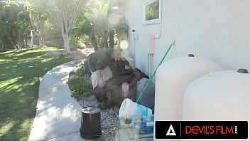 Preview 1 of Casting X Angelica Kitten - DEVILS FILM - Pretty Latina Teen Penelope Woods Is Ass Fucked By Old Man