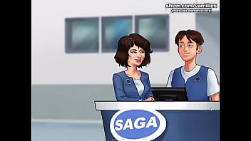 Preview 2 of Yoga Usa Onlinetube - Summertime Saga[0.20] | Stepdad catches his hot petite stepdaughter with a gorgeous ass having sex with her boyfriend&#039_s big cock | My sexiest gameplay moments | Part #35