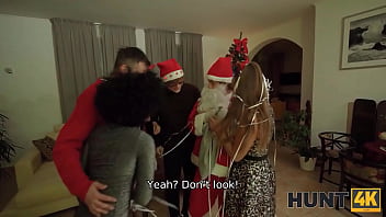 Preview 1 of Sex Videos Of Lesbians - Santa Slays Pussy