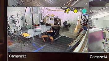 Preview 1 of Com Grannies Full Reality - Big Tit Milf Secretary Busted on Security Cam At Work