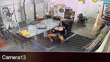 Preview 4 of Com Grannies Full Reality - Big Tit Milf Secretary Busted on Security Cam At Work