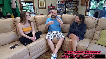 Preview 3 of First Time Fuck Leah Gotti - Innocent Shy Mira Monroe Gets 1st EVER Gyno Exam From Doctor Tampa &amp_ Nurse Aria Nicole Courtesy of GirlsGoneGyno Reup