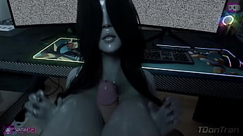 Preview 3 of Rose Black Ping - A visit from Sadako Pt3
