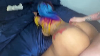 Preview 2 of Lankan Porn 4gb - Big Booty Bimbo Halle Hayes Gets HARD ANAL Pounding &amp_ Gapes Her Asshole - Steve Rickz