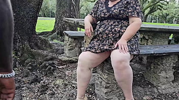 Preview 4 of Anal Multiple Squirting Orgasms - Big ass Pawg hijab Muslim Milf pissing outdoor in the park and getting pussy fingered by stranger