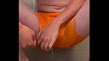 Preview 1 of Amy Morris - Gay teen moans as he milks his prostate in his underwear
