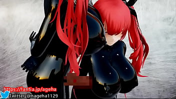 Preview 3 of Police Coortom - ②ふたなりチンポを爆乳に押し当てるホノルルちゃん