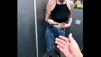 Preview 1 of Hot Indian Sexhot - Redhead beauty gets dicked by the mirror