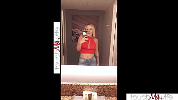Preview 1 of First Night Xxxx Video - My Hotwife Films Herself Fucking Room Service For Me - Brookie Blair - TouchMyWife
