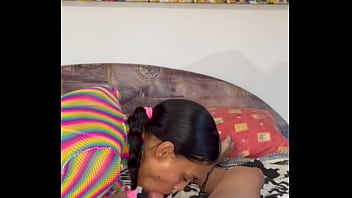 Preview 2 of Gay Hd Old - gentle blowjob from the Latin nymph Violeta Grey