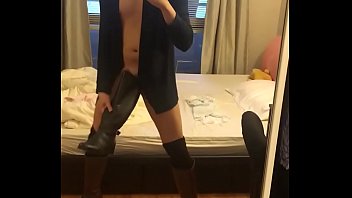 Preview 2 of Hanoy - Cum on GF&rsquo_s Black Boots