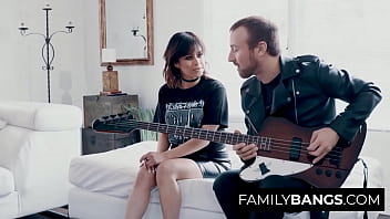 Preview 1 of Bd Housewife - FamilyBangs.com ⭐ Rocker Teen Amazed by her Brother&#039_s Guitar Skills,  Penelope Reed,  Chad Alva