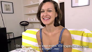 Preview 1 of Le Cuenta - Cute teen Masha Grachova reveals tan lined titties
