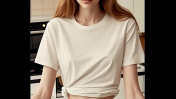 Preview 1 of Cartoon Bf Sex - AI girls wearing cute underwear in the kitchen