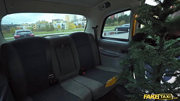 Preview 1 of India Hot Xxnx - Fake Taxi Petite Asian Lia Lin hot POV blowjob and hardcore sex in her Christmas jumper