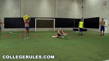 Preview 1 of Noose Play Hanging - RULES - Fun And Games With University Sluts Kayleigh Nichole,  Megan Matthews,  Carter Cruise And More